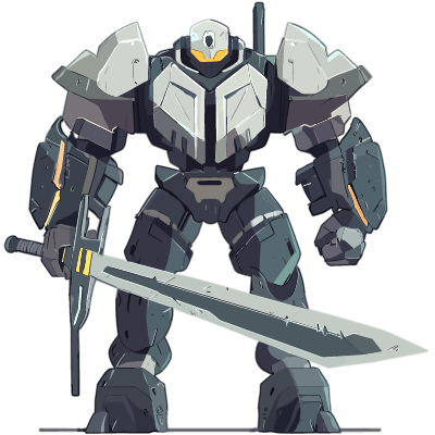 Mech with sword