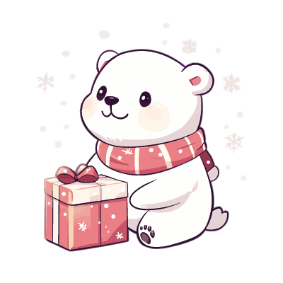 Gift-Bearing Polar Bear