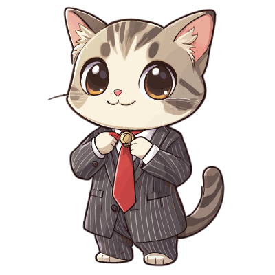 Cat in Business Attire