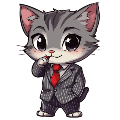 Cat in Business Attire