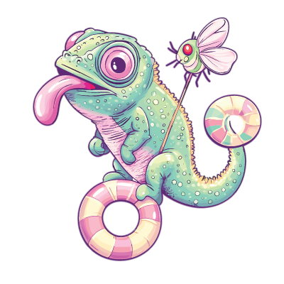 Quirky Chameleon Fun