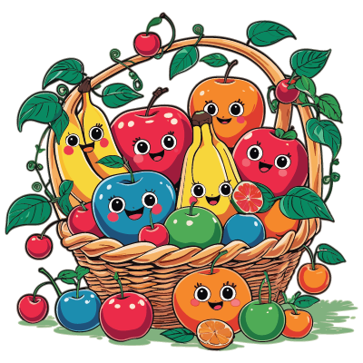 Cheerful Fruit Basket