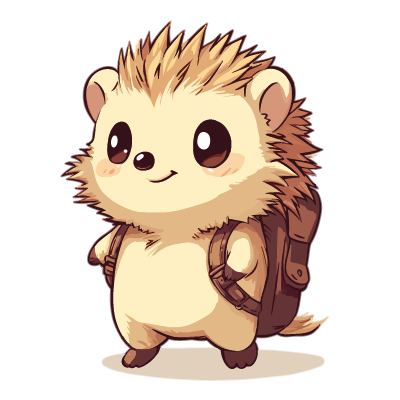 Adventurous Hedgehog Explorer