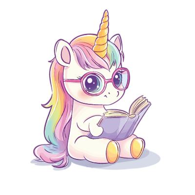 Unicorn Bookworm