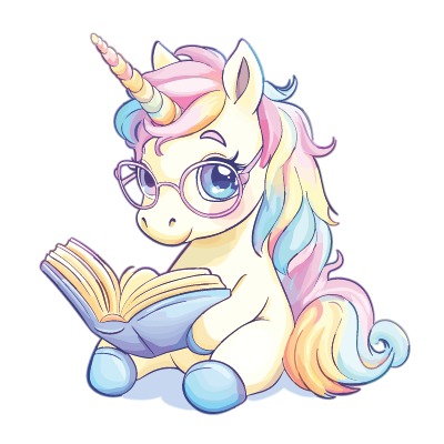 Unicorn Bookworm