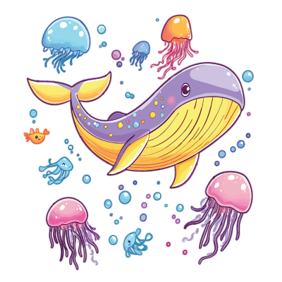 Whimsical Whale and Jellyfish Party